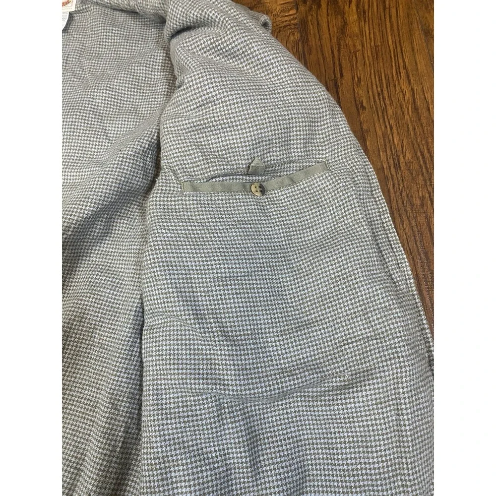 Vtg 80s Banana Republic Safari Vest Quilted Leather‎ Trim Men's XL Tan